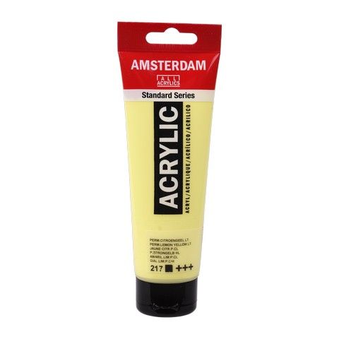 AMSTERDAM ACRYLIC COLOR 120ML PERM LEMON YELLOW LT 217