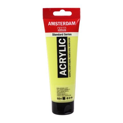 AMSTERDAM ACRYLIC COLOR 120ML YELLOWISH GREEN LT 664