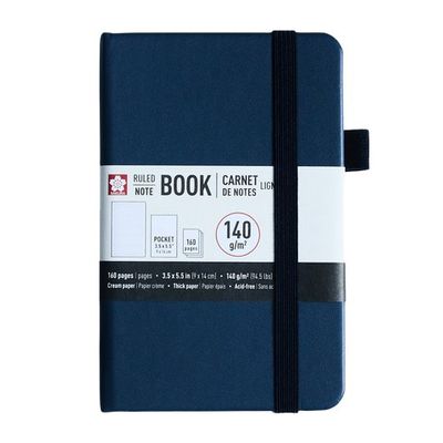 Notebook Ruled Pocket - Deep Indigo