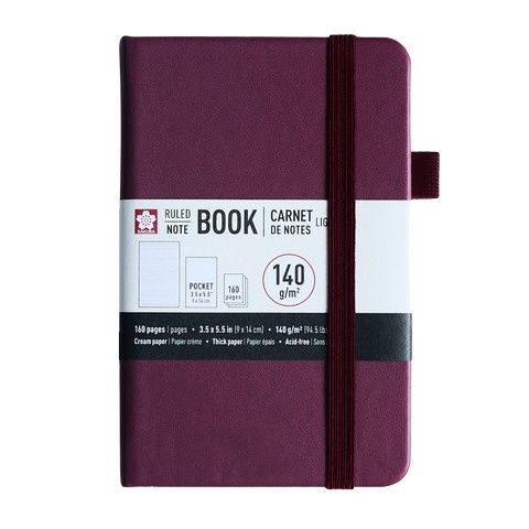 Notebook Ruled Pocket - Mulberry