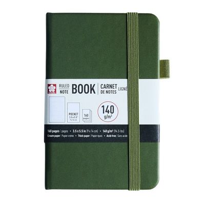 Notebook Ruled Pocket - Pine Needle