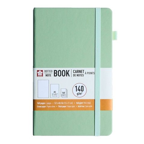 Notebook Dotted A5 - Pale Patina