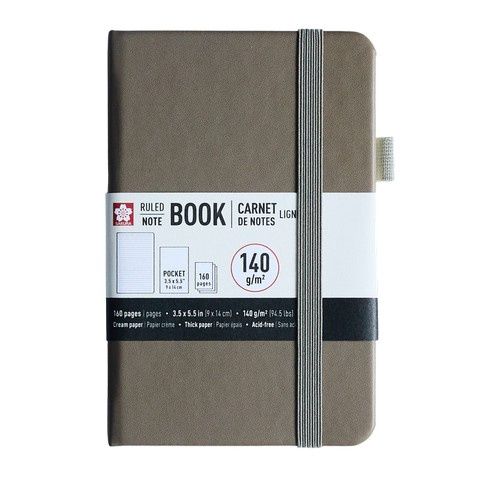 Notebook Ruled Pocket - Cinder