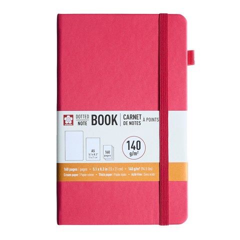 Notebook Dotted A5 - Red Plum Blossom