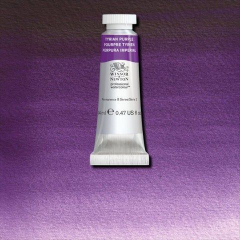 PROFESSIONAL WATERCOLOUR TUBE TYRIAN PURPLE 14ML
