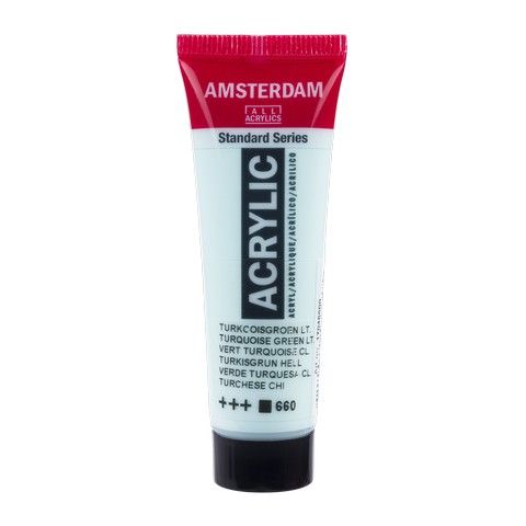 AMSTERDAM STANDARD ACRYLIC 20ML TURQUOISE GREEN LT 660