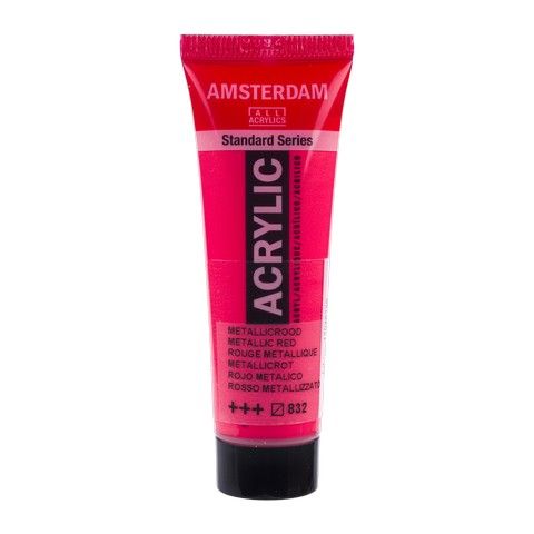 AMSTERDAM STANDARD ACRYLIC 20ML METALLIC RED 832