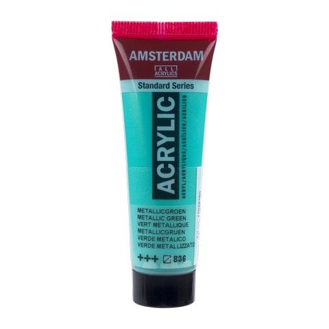 AMSTERDAM STANDARD ACRYLIC 20ML METALLIC GREEN 836