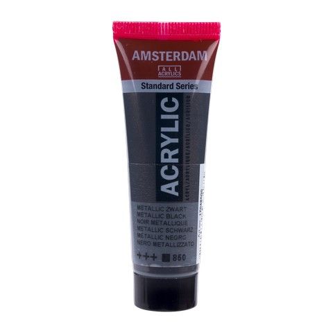 AMSTERDAM STANDARD ACRYLIC 20ML METALLIC BLACK 850
