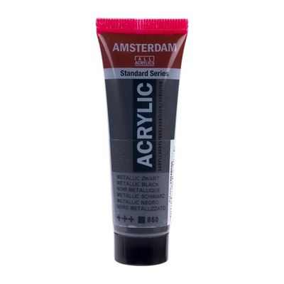 AMSTERDAM STANDARD ACRYLIC 20ML METALLIC BLACK 850