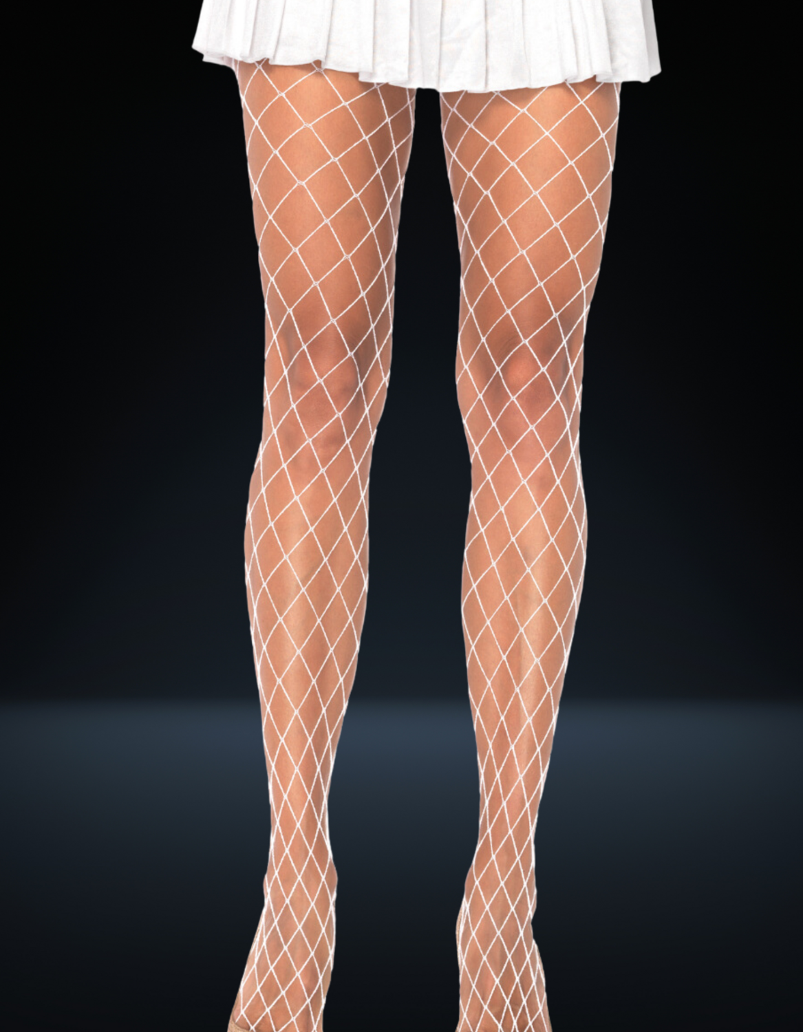 Spandex Diamond Panty Hose, Size: one-size, Color: Black