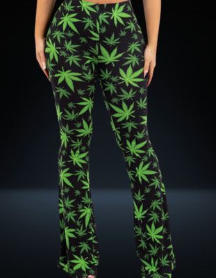 Weed Flare Pants
