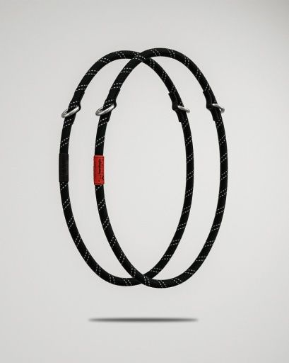 Topologie Wares Straps 10mm Rope Loop Black Reflective, Colour: BLACK REFLECTIVE, Season: CARRYOVER, Size: One Size