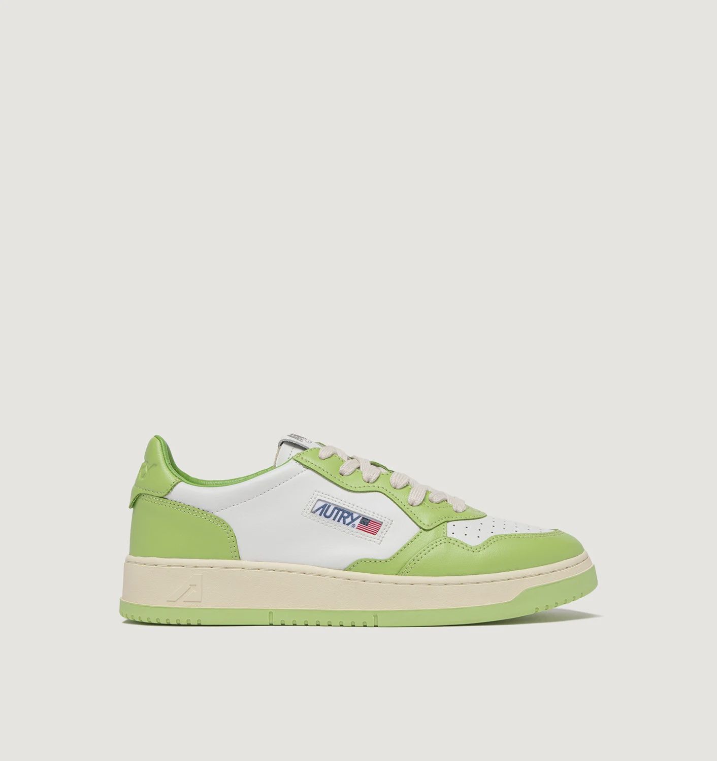 Medalist Low White Snap Green W WB42