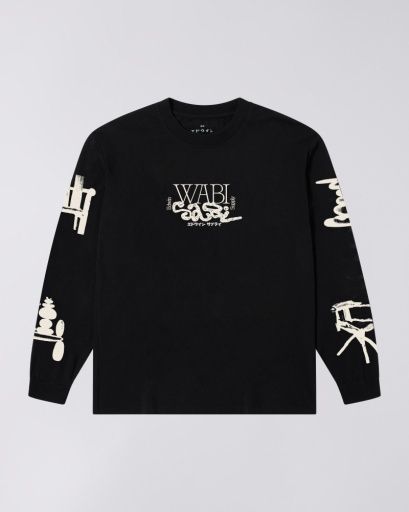 WABI SABI T-SHIRT LS, Colour: BLACK, Size: M
