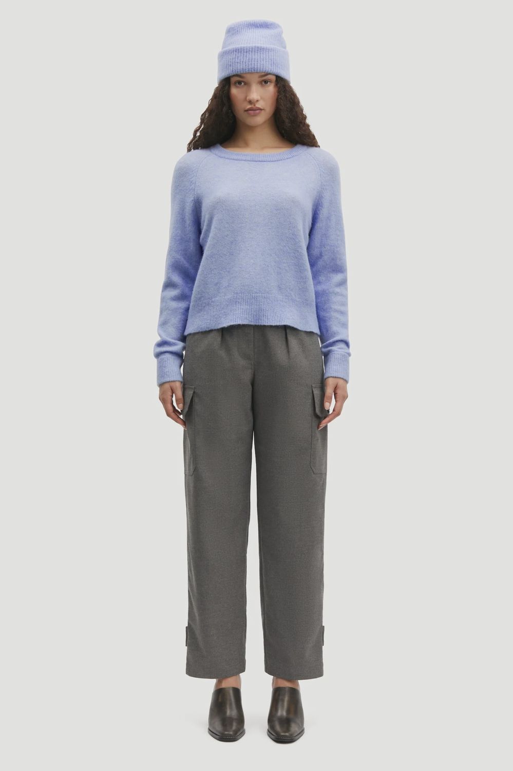 Salix Trouser Grey Melange 14930