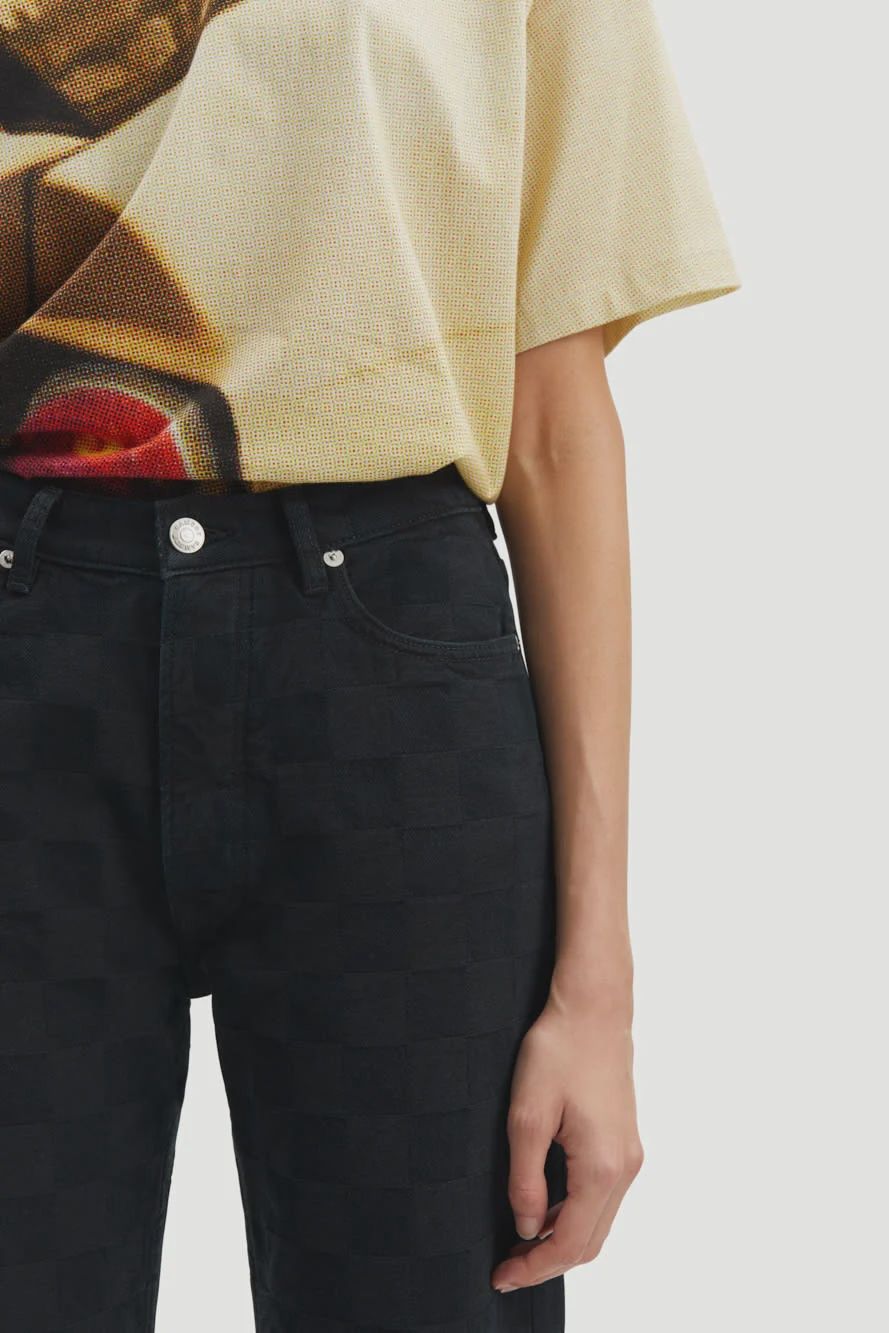 Susan Jeans Black OD Check 14956