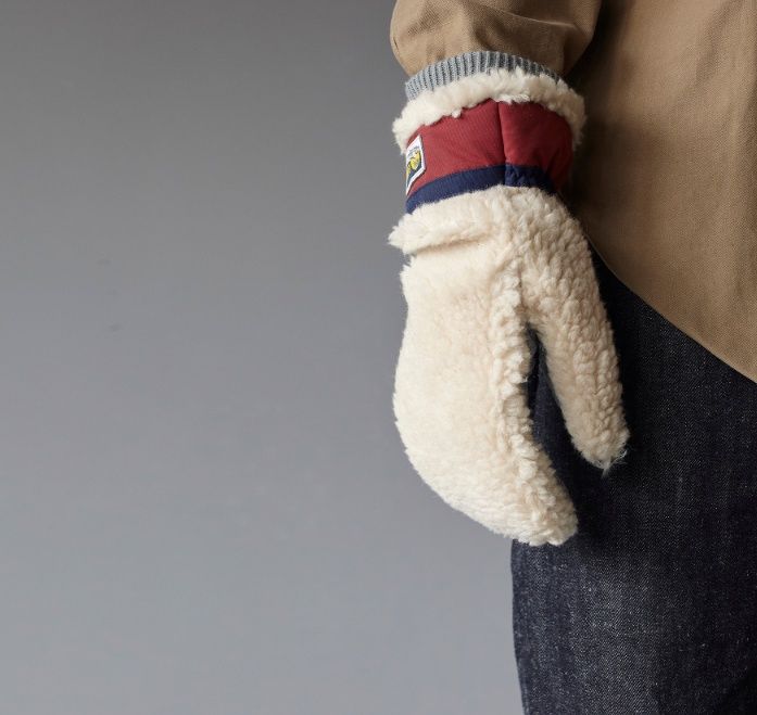 Teddy Beige Mittens EM354