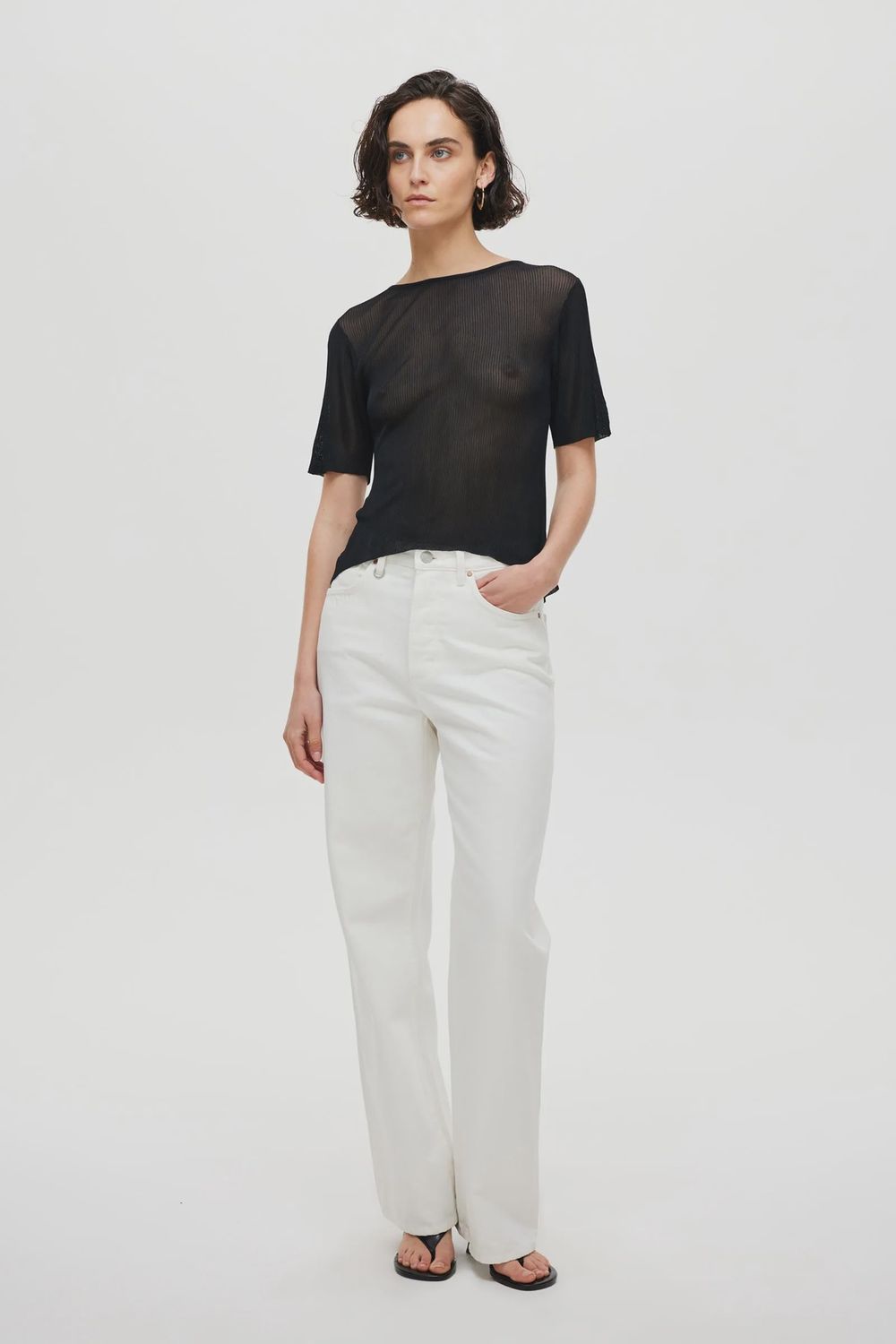 The Coco Relaxed Fit Jeans Off White N51J47