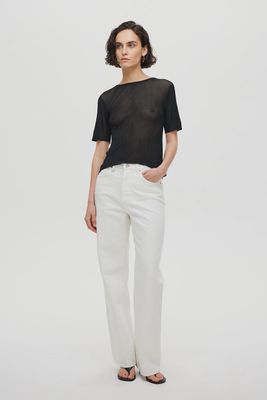 The Coco Relaxed Fit Jeans Off White N51J47