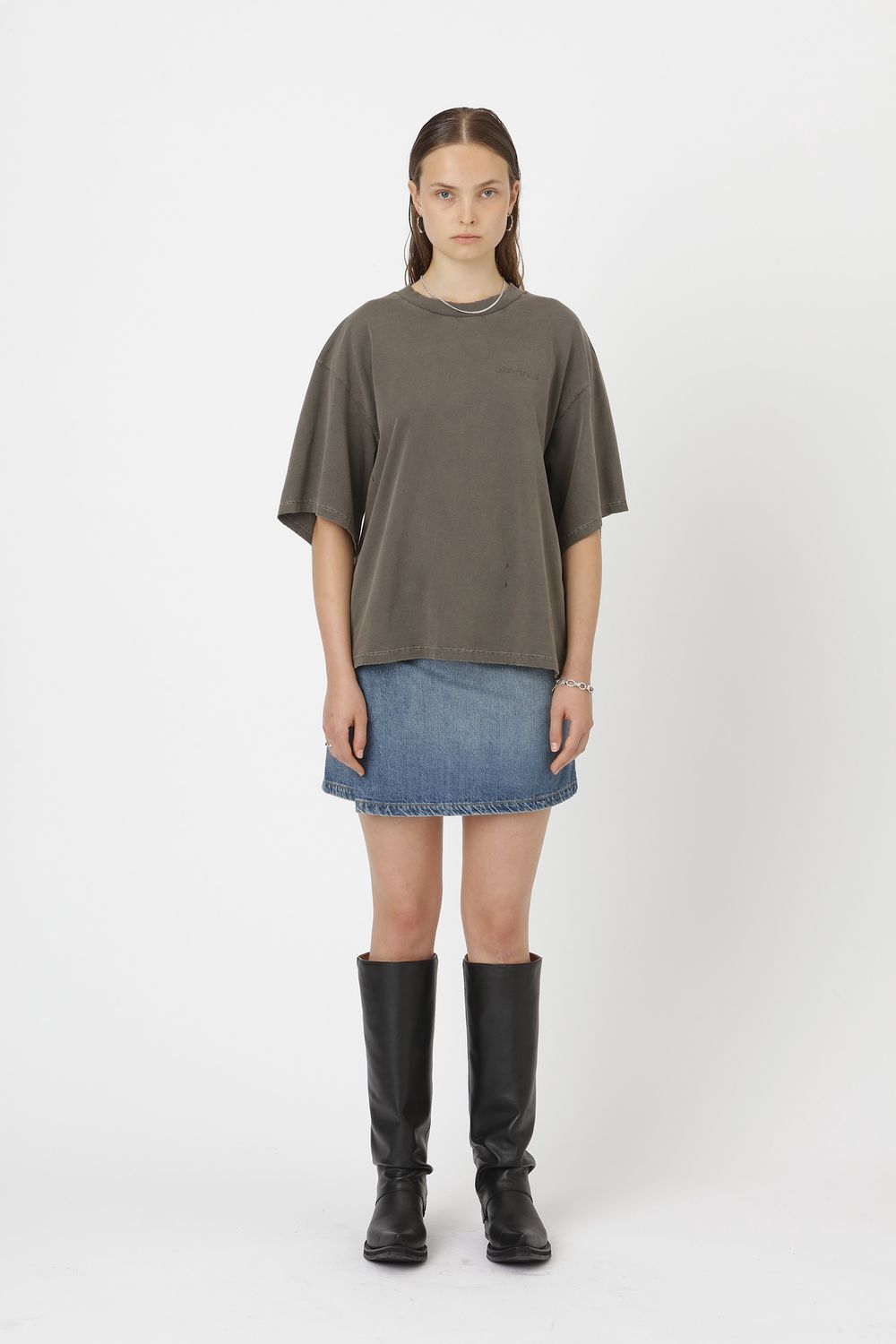 Staff Boxy Tee Steel Grey 3728