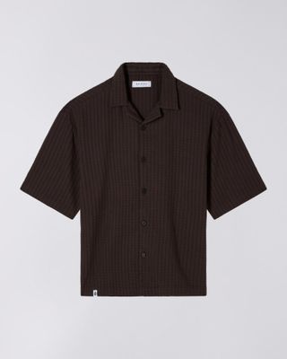 Saga Shirt SS Disrupted Waffle Brown