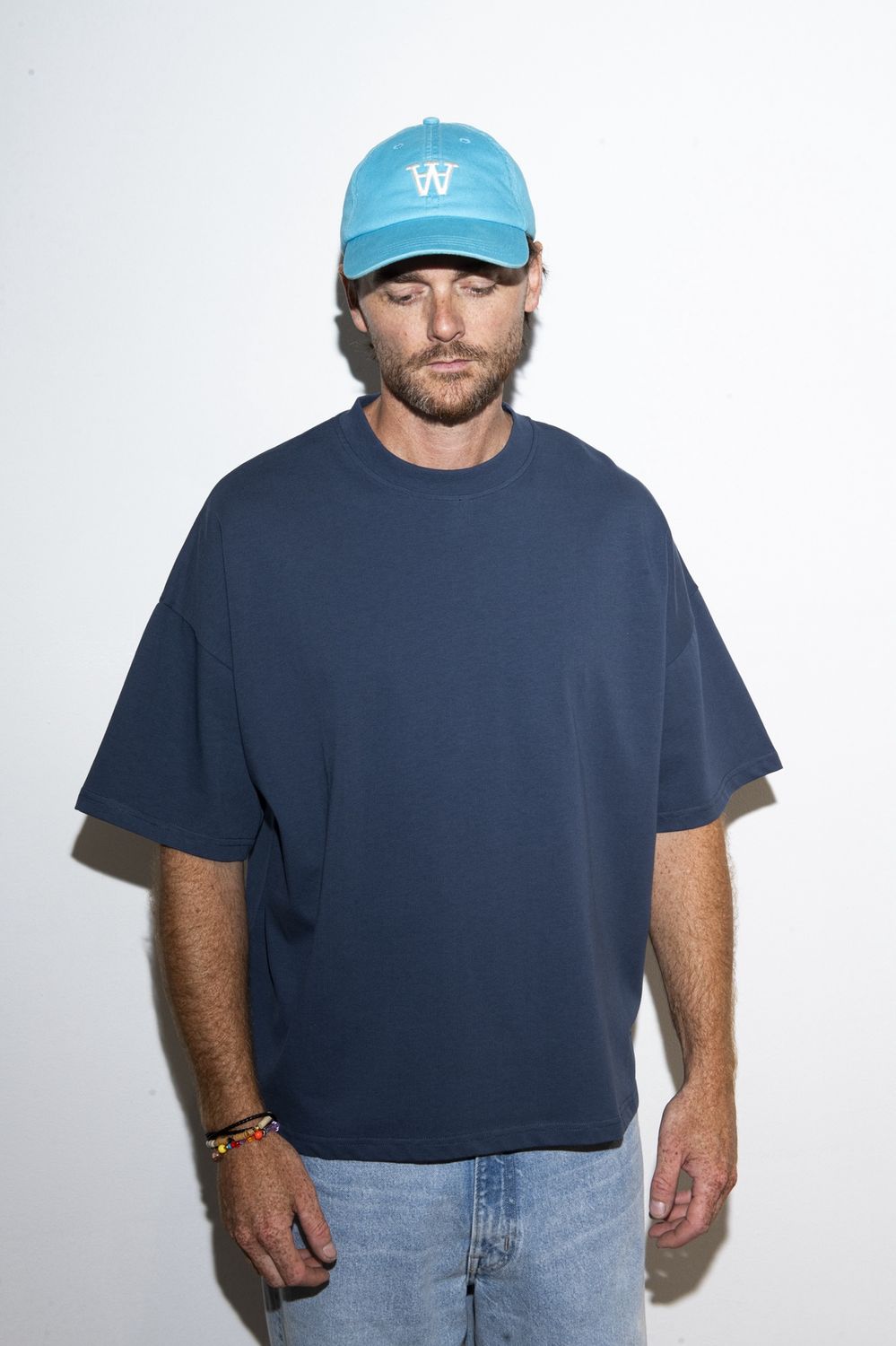 Qisu Boxy T-Shirt Navy Blue