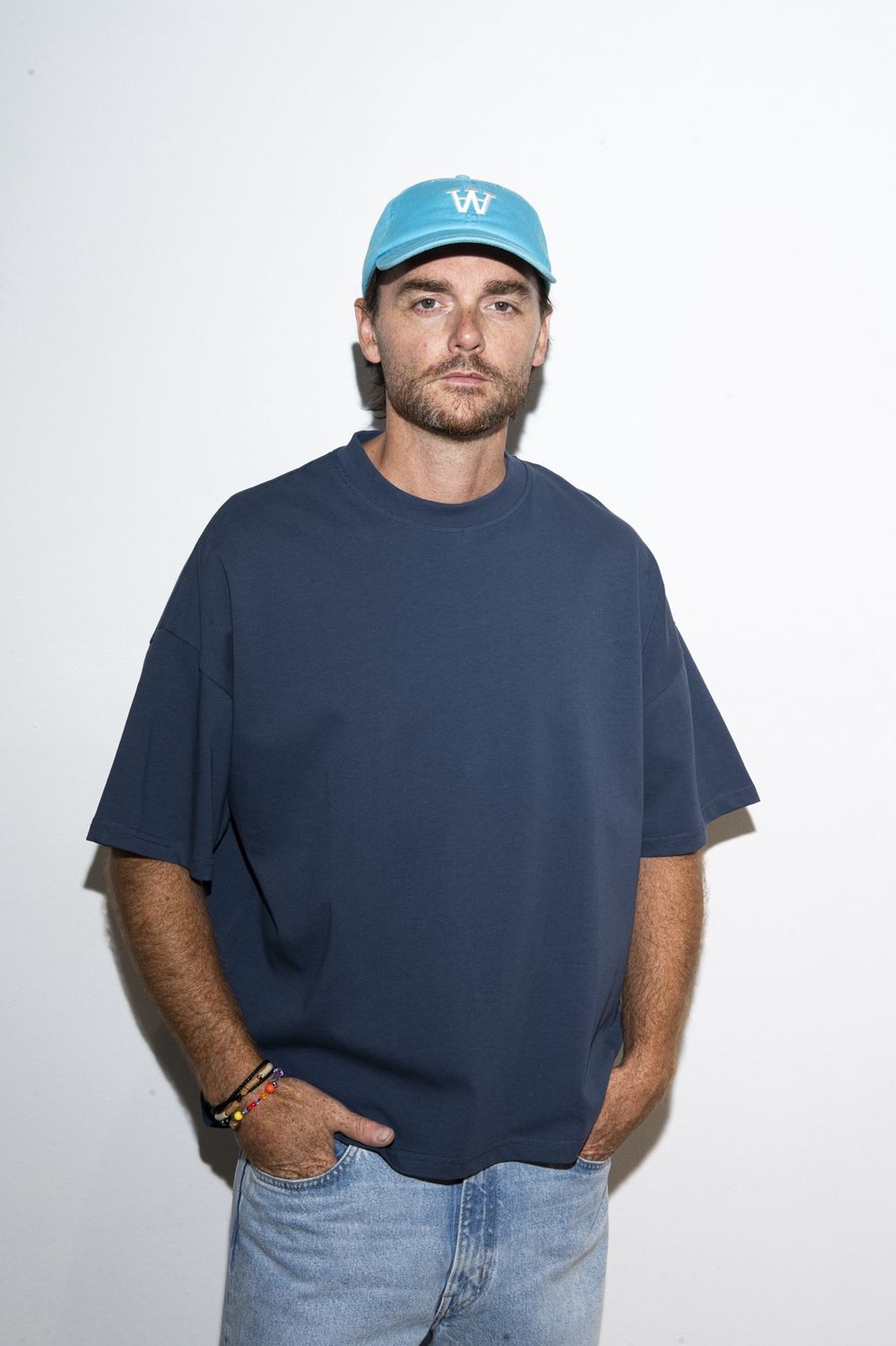 Olf Oversized T-Shirt Navy Blue