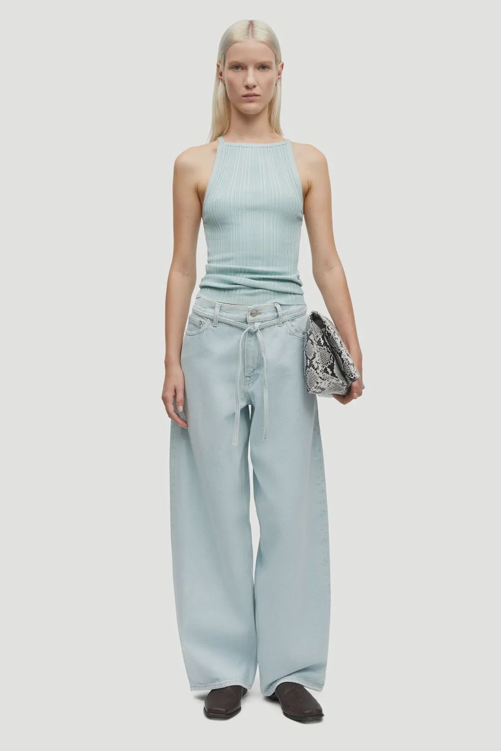 Saharper Jeans Belt 15619 Surf Spray