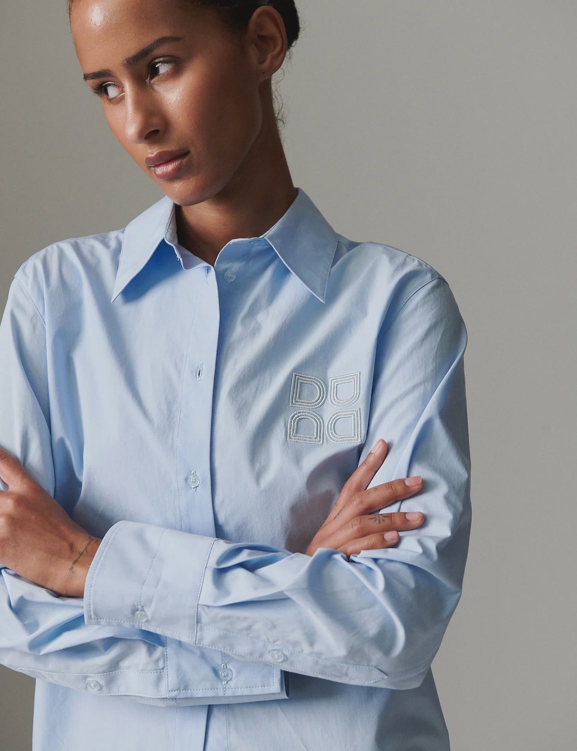 Jojo Poplina Shirt Blue