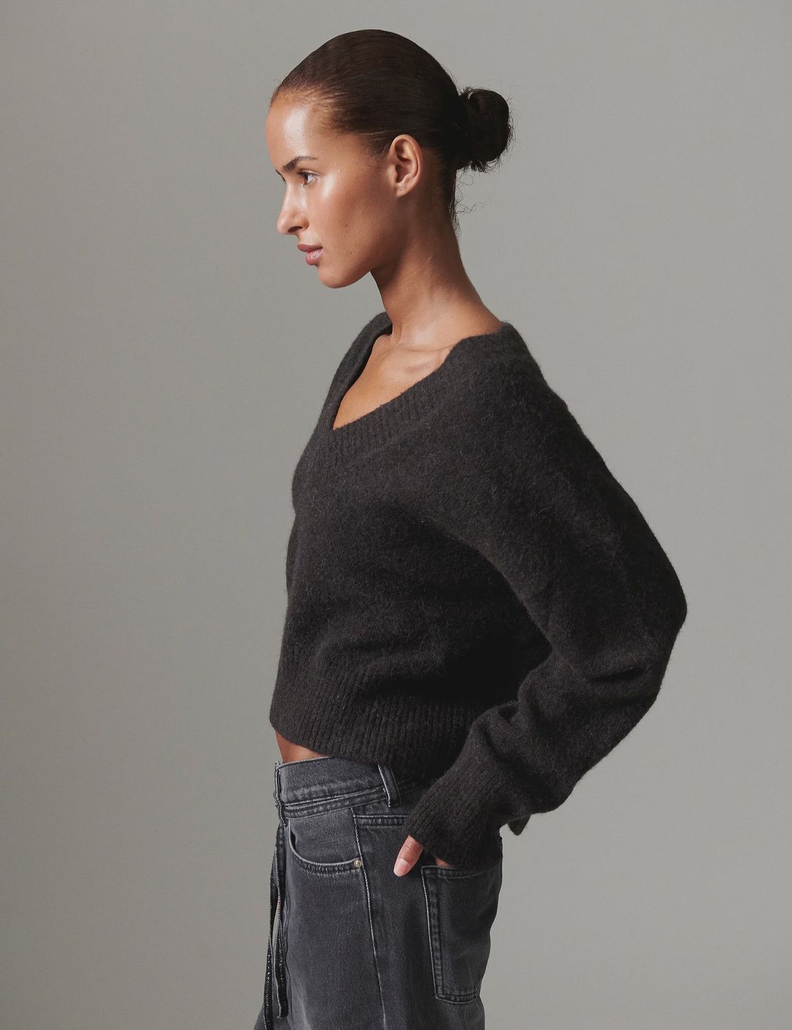 Elezi Cozy Days Espresso Brown Knitwear