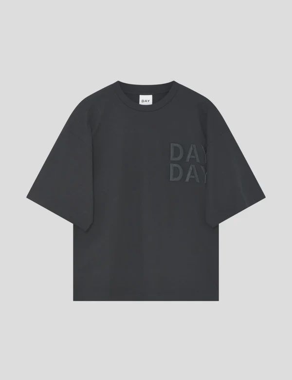 Drew Embroidery Heavy Jersey Black