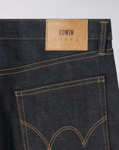 Loose Jeans Blue Unwashed Denim
