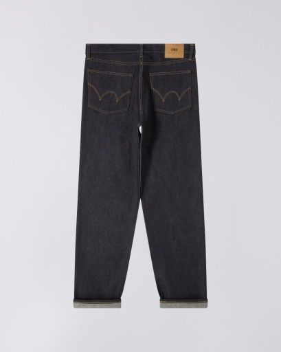 Loose Jeans Blue Unwashed Denim