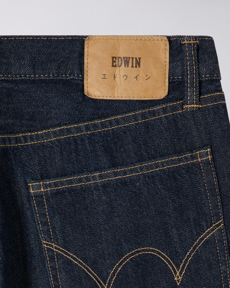 Loose Fit Kurabo Rinsed Recycle Denim, Red Selvage, 14oz
