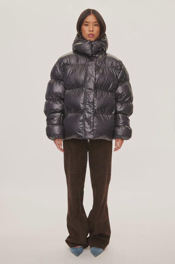 Active Hood Puffer Jacket Black Pearl 8013