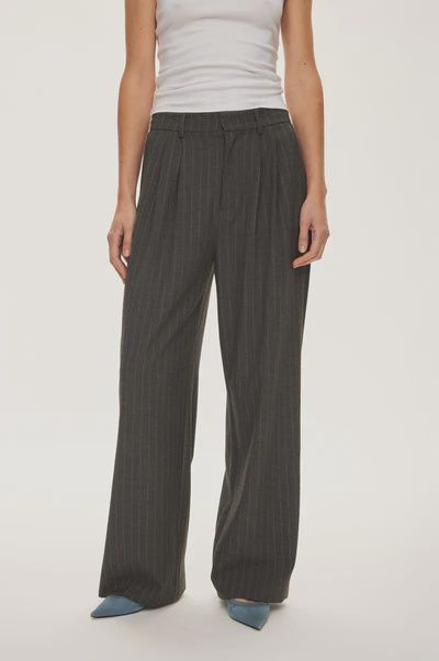 Bonnie Trousers Dark Grey Pinstripe 7013