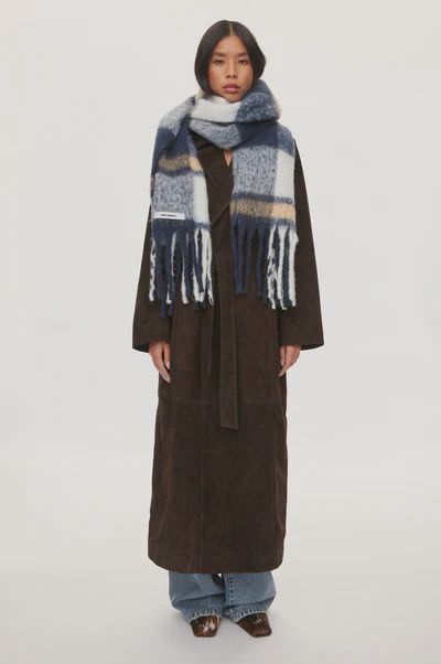 Warm Scarf 5040 Navy Checks