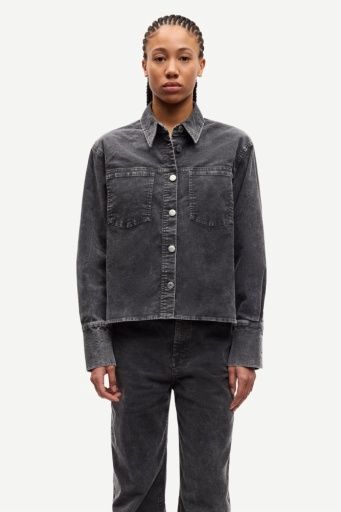Sasofie Black Washed Rib Shirt 15792, Size: S