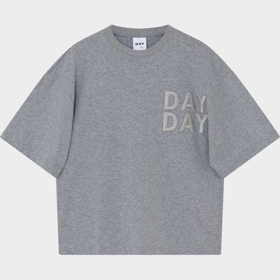 Drew T-Shirt Heavy Jersey Grijs Melange