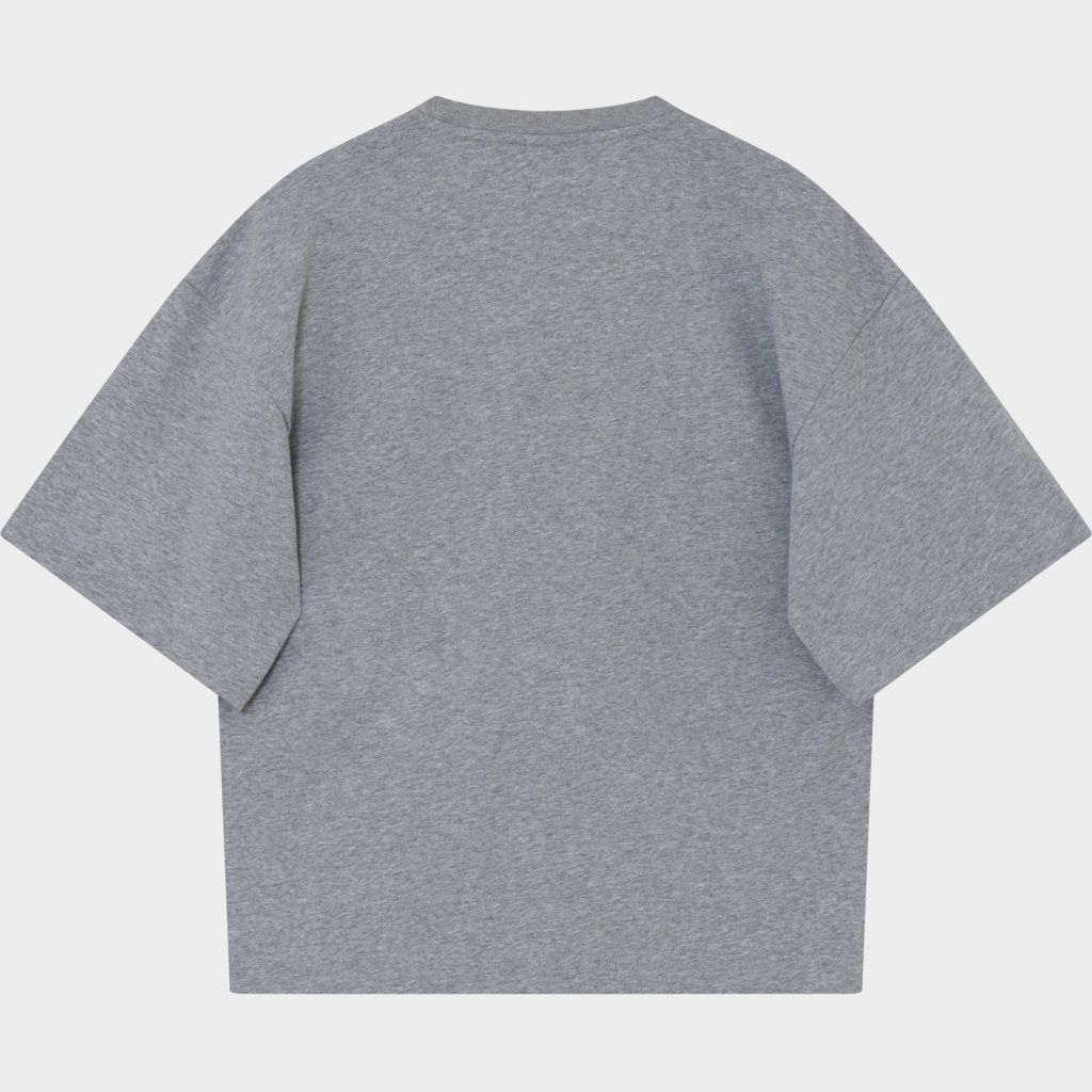 Drew T-Shirt Heavy Jersey Grijs Melange