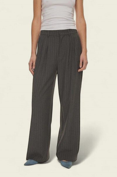 Bonnie Trousers Dark Grey Pinstripe 7013