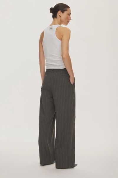 Bonnie Trousers Dark Grey Pinstripe 7013