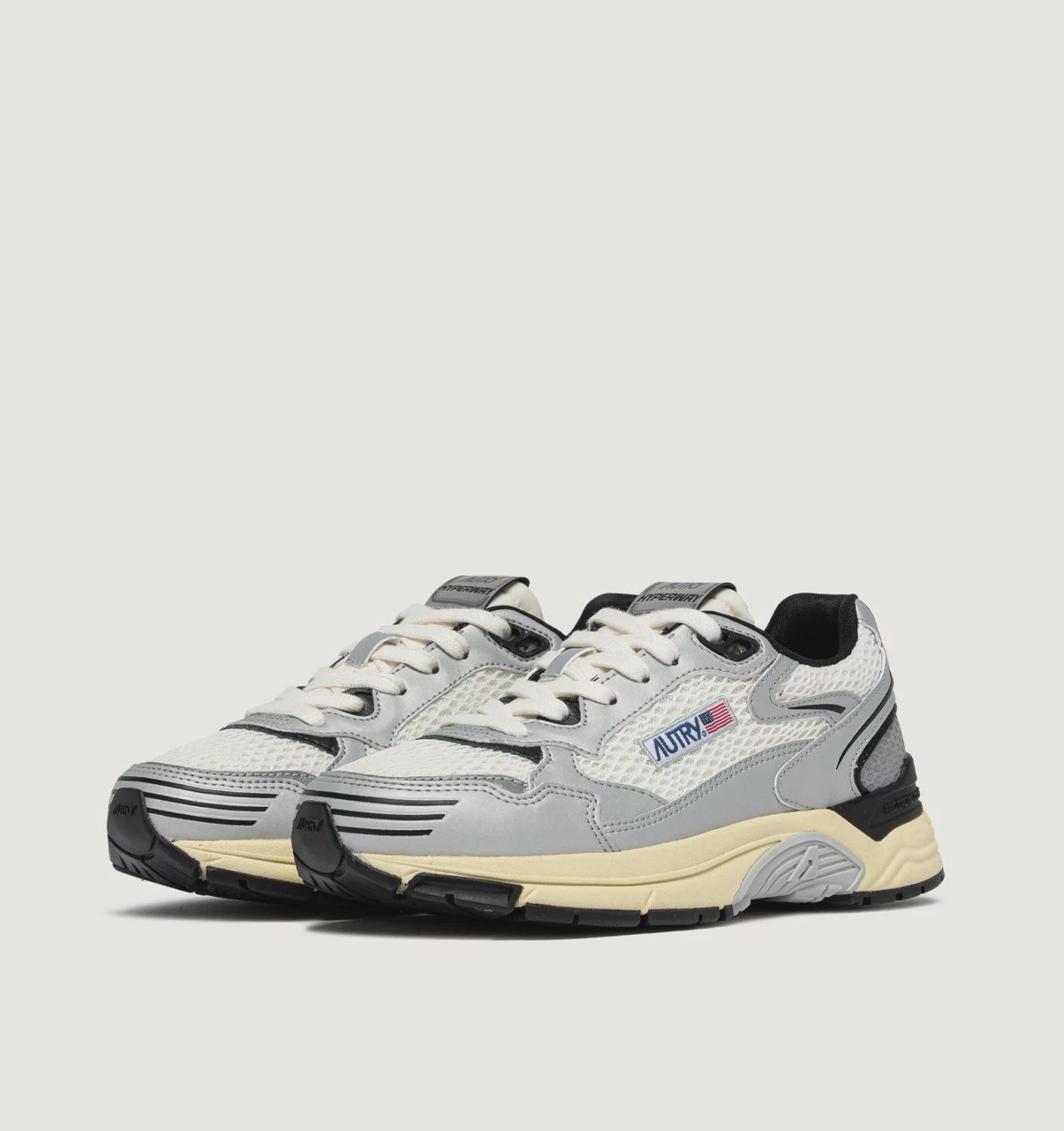 Hyperway Laag Wit Silver Zwart Dames MV03