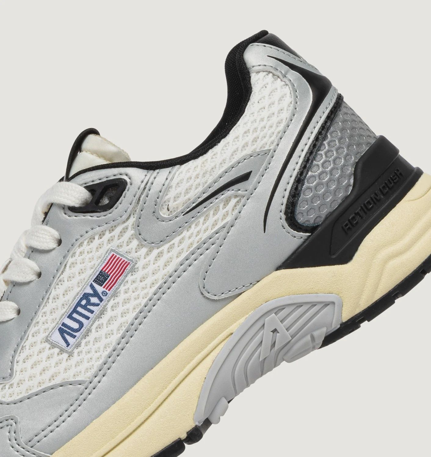 Hyperway Laag Wit Silver Zwart Dames MV03
