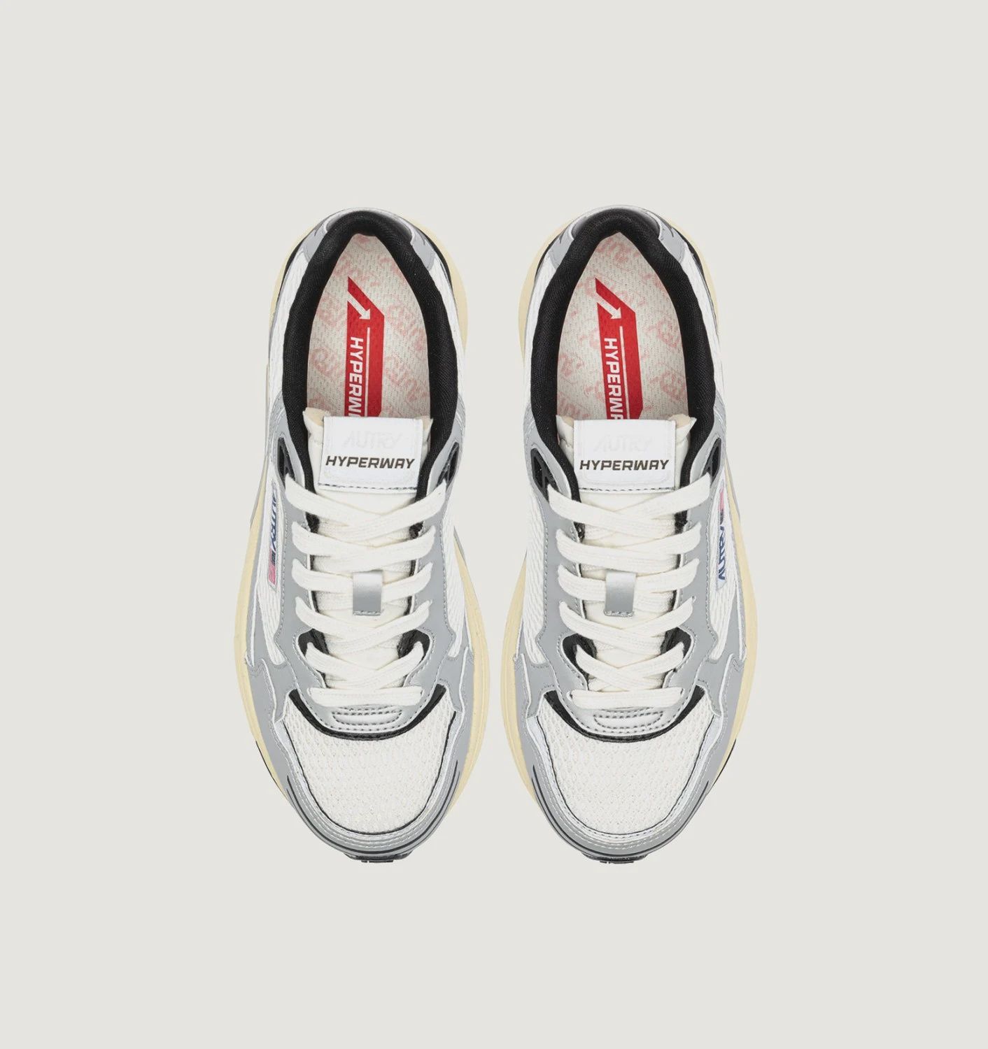 Hyperway Laag Wit Silver Zwart Dames MV03