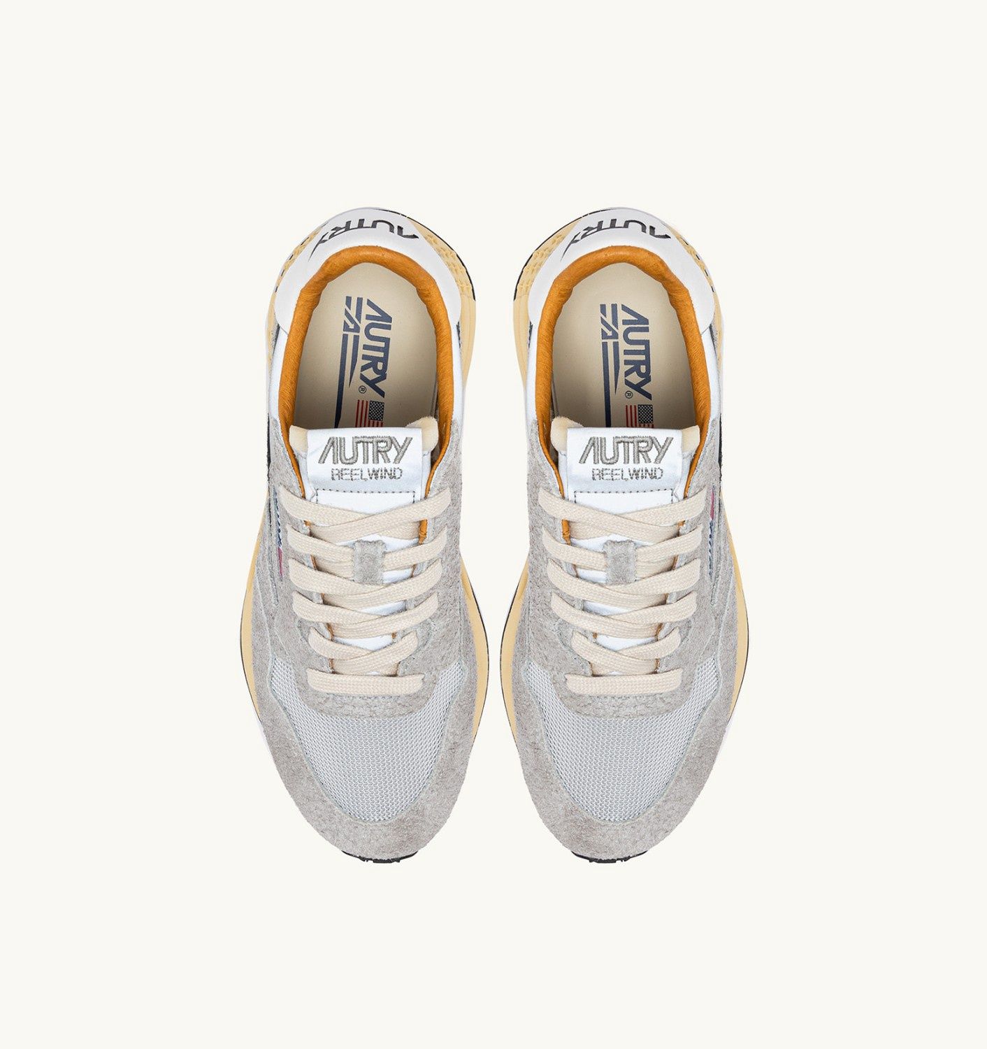 Reelwind Laag Suede Reflexed Grijs Leer Heren RL04