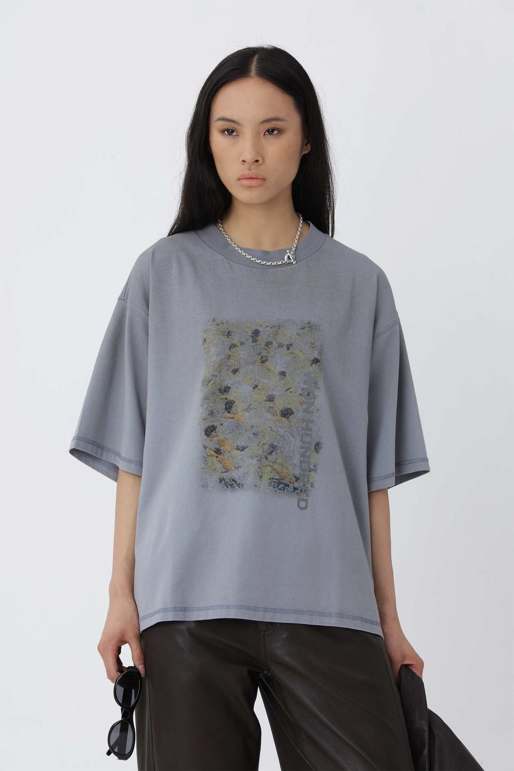 Houston Casino Boxy T–Shirt Grijs Unisex