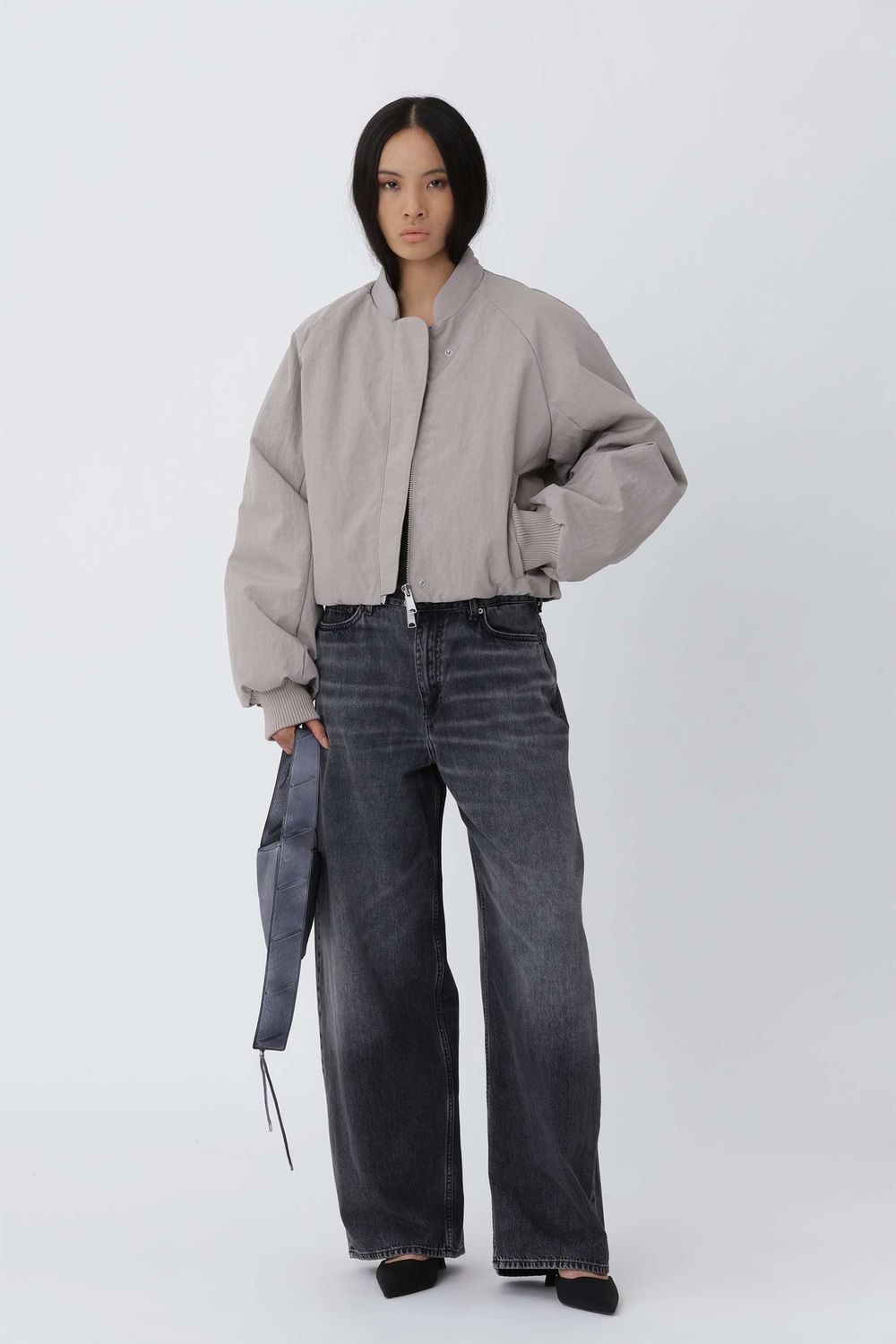 Ola Bomber Jas Dames Satellite Grijs