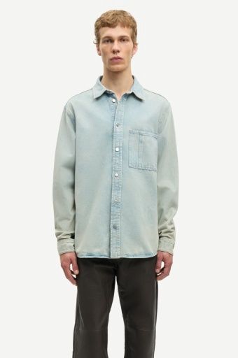 Sadamon Work Shirt Denim Blauw 15990